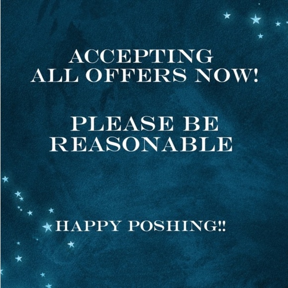 Accepting almost ALL offers! Please be reasonable & let’s get you a great deal!